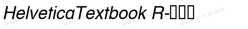HelveticaTextbook R字体转换